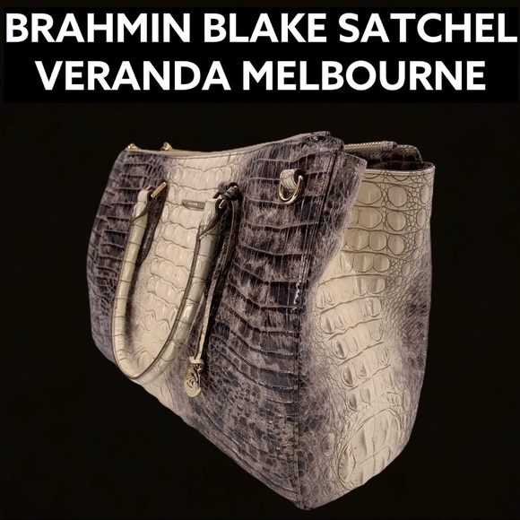 NWT BRAHMIN BLAKE SATCHEL VERANDA MELBOURNE - Picture 2 of 12
